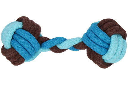 Hondenspeelgoed - Bijtring - Honden - Touw - 17 cm - Blauw