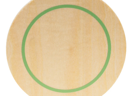 Springos ® Houten Theeservies - 13-delige Theeset met Theepot, Kopjes, Taartjes en Koekjes - Groen