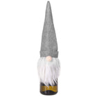 Flessenhoes - Kabouter - Hoed - Grijs - Wijn - 37 cm