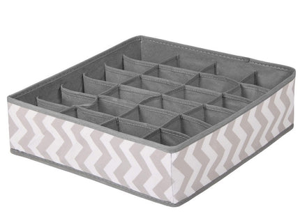 Lade Organizer | 24 Vakken | Lichtgrijs/Wit | 33 x 33 cm
