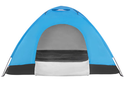 Koepeltent | Toeristentent | Kampeertent | Tent | Waterdicht | 2 Persoons | Grijs / Zwart / Blauw | 150 x 200 x 110 cm
