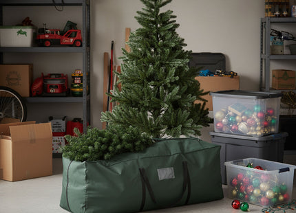 Opbergtas Voor Kunstkerstboom | Polyester | Donkergroen | 125x50x40 cm