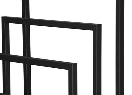 Handdoekrek - Badkamer - Handdoekstang - Handdoekhouder - Vier Armen - Metaal- Zwart