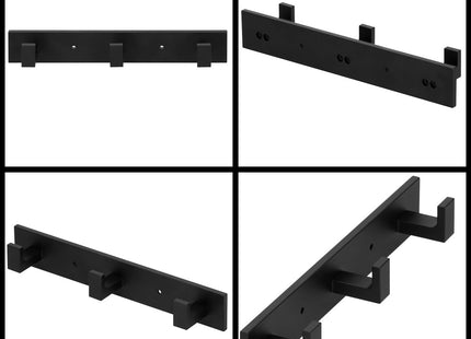 Ophanghaken | Wandhaken | Handdoekhaak | 3 Haken | Zwart