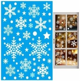 Raamstickers – Kerst – Kerst Stickers – Raamstickers Kinderen – Kerstversiering voor Binnen – Kerstdecoratie – 65 stuks