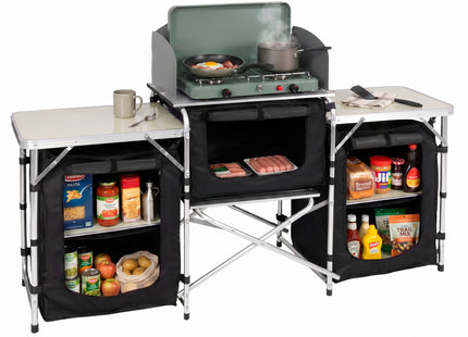 Outdoor Keuken - Kampeerkitchen -  Campingkeuken - Reiskeuken - Draagtas - Opvouwbaar - 175x45x110 cm