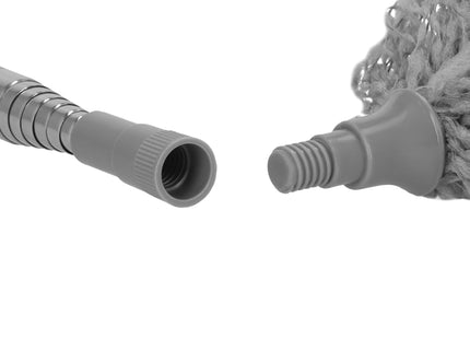 Wasbare Telescopische Stoffer -Stofdoek - Telescopische - Borstel - 75-254 cm - 2 Delig - Grijs