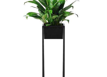 Staande Plantenbak | Plantenbakken | Bloempothouder | Metaal Zwart | 80 cm
