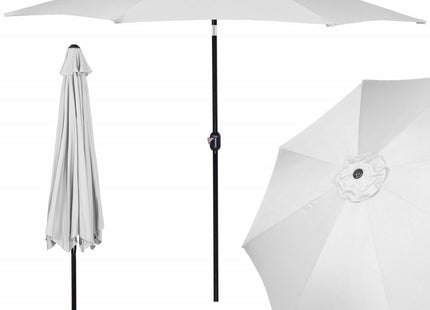 Parasol | Parasols | Kantelbaar | Met Ventilatie | Zilver | 300 cm