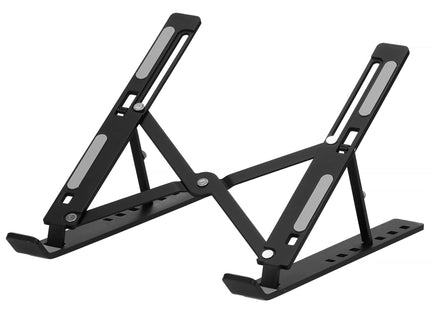Laptopstandaard - Opvouwbaar - Standaard - Metaal - Zwart