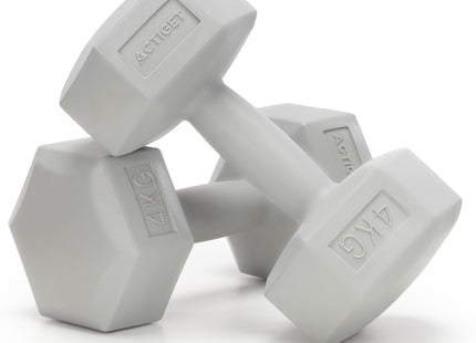 Dumbbell Set - 4 KG - Lichtgrijs - Oefengewichten