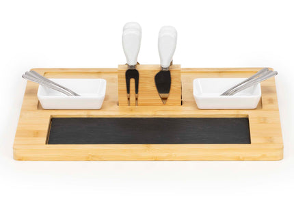 Serveerplank 14 Delige Set | Snijplank | Bamboe Snijplank | 30 x 40 cm