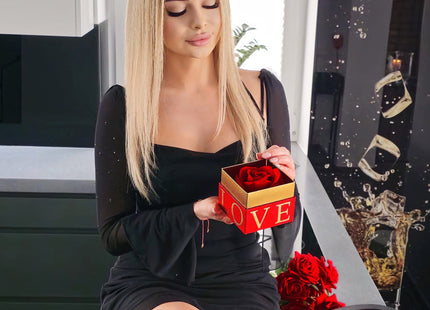 Eeuwige Roos - Geschenkdoos - Geschenkbloem - Valentijnsdag - Liefde - Rood