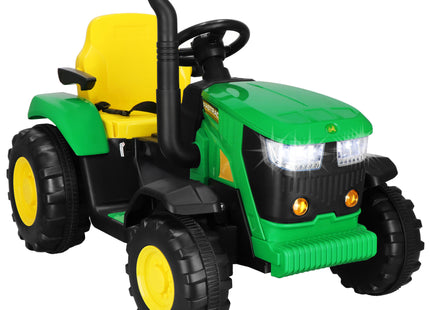 Elektrische Tractor - Elektrische Trekker - 12 V Accu -  Aanhanger - Trailer -  Aangedreven - Afstandsbediening - Kunststof - Metaal - Zwart - Groen