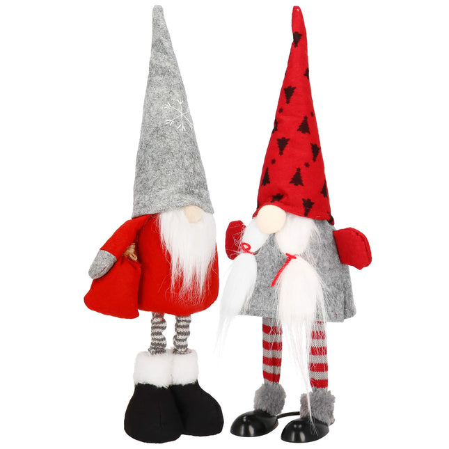 Kerstkabouter - Dame - Kerstversiering - 40 cm