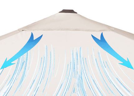 Parasol | Parasols | Kantelbaar | Met Ventilatie | Ecru | 290 x 290 cm