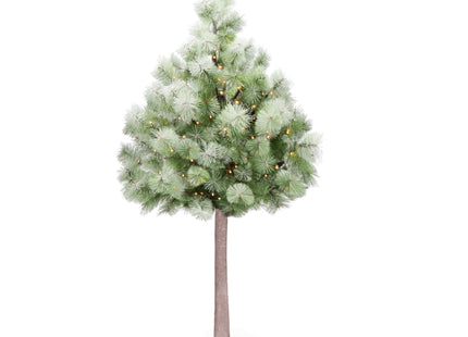 Kunstkerstboom Op Stam | Kunststof | 150 cm | Met Verlichting | Sneeuw | 128 LED