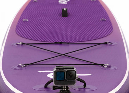 SUP Board - Opblaasbaar Paddle Board - Met Tas - Met Zitje -Inclusief Accessoires - Complete Set - Max. 220KG - 350x83,5cm - Paars/Rood