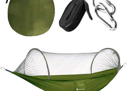 Hangmat - Klamboe - Camping - 200 KG -260 x 140 CM - Groen