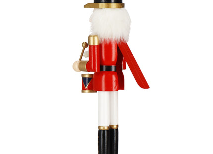 Notenkraker Kerst | 38 cm | Goud/Rood/Wit/Zwart