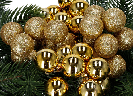 Kerstballen Set | 6 Stuks | Kralen | Goud