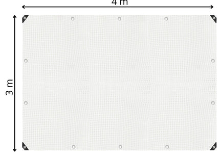 Afdekzeil | Dekzeil | Zeildoek | Waterdicht | PVC | 3 x 4 m | 100 g/m2 | Transparant