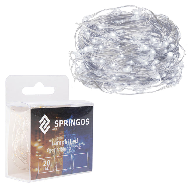 Kerstverlichting | 1.9 m | Waterdicht | Op Batterij | LED-Verlichting | Koel Wit