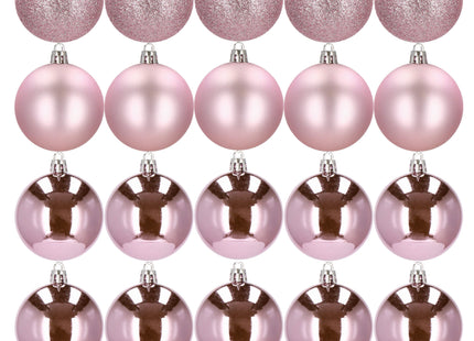 Kerstballen | 20 Stuks | 4 cm | Roze
