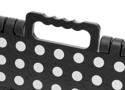 Vouwkruk - Inklapbaar - Platform - Multifunctioneel - Tot 150 Kg - 39 Cm - Zwart