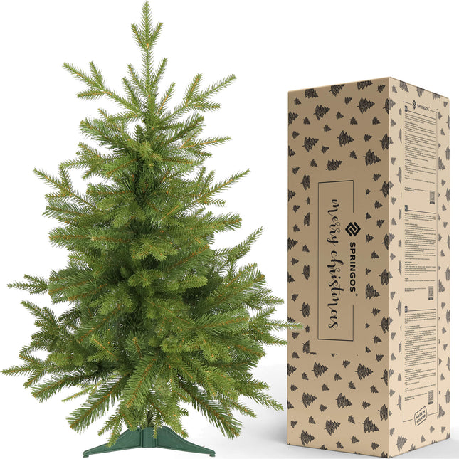 Kunstkerstboom | Natuurlijk Sparrenhout | 90 cm | Zonder Verlichting