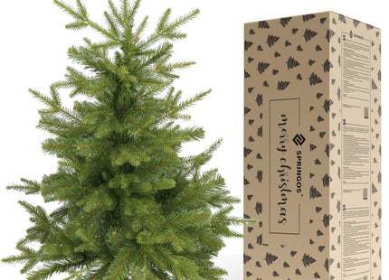 Kunstkerstboom | Natuurlijk Sparrenhout | 90 cm | Zonder Verlichting