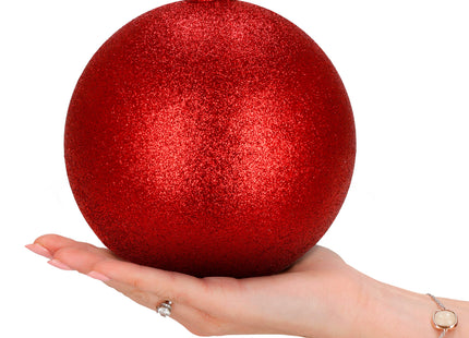 Kerstballen | 3 Stuks | 15 cm | Rood | Wit