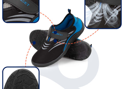 Waterschoenen - AQUA Shoes - Sneldrogend - Rubber - Unisex - Zwart - Maat 43