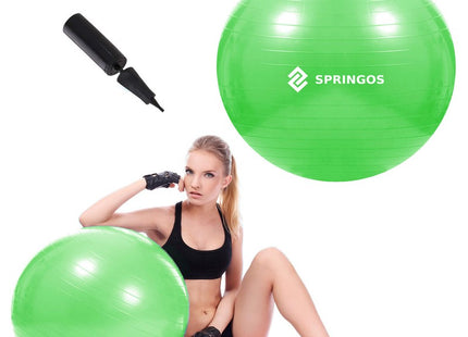 Fitness Bal | Groen | Inclusief Pomp | 65 cm