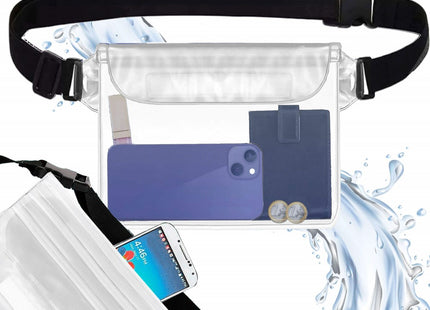 Drybag | Waterdichte Tas | Heuptas | 18 x 22 cm | Transparant