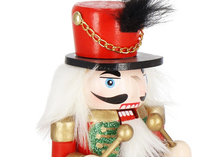 Notenkraker Kerst | Houten Soldaat | Kerstversiering | Multicolor | 15,5 cm