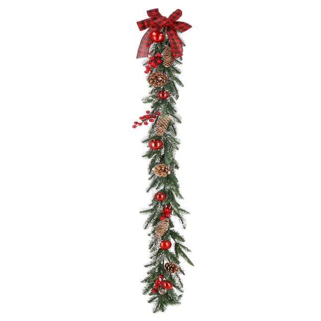 Guirlande | Kerstslinger Deluxe | 150 cm | Groentinten