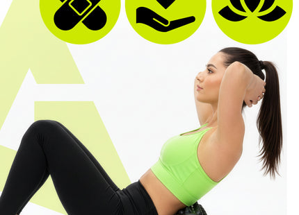 Foamroller | Foam Roller | Medium Hardheid | Triggerpoints | 33 cm | Zwart