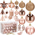 Kerstballen | 77 Stuks | Rosé/Goud