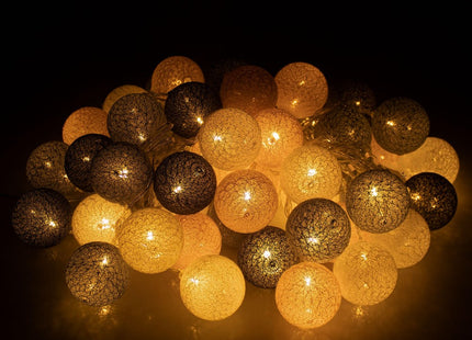 Fairy Lights | 10 m | 50 LED | Grijs/Roze/Wit/Zwart