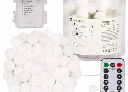 Kerstverlichting | Binnen & Buiten | 7.5 m Inclusief Snoer | Batterij  | 50 LED | Multicolor