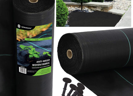 Worteldoek - Anti -Onkruid - Beschermfolie - 50g - 1,6X5 M - Zwart