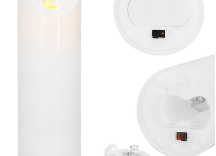 LED Kaars | Batterijen | Wit | Warm Wit | 15 X 5 CM