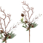 Kunstkersttak - Decoratie - Middenstuk- 33 cm
