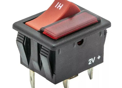 SQOON® Schakelaar Hi / Low + LED geschikt voor Numatic – Vervangingsschakelaar voor Numatic stofzuigers