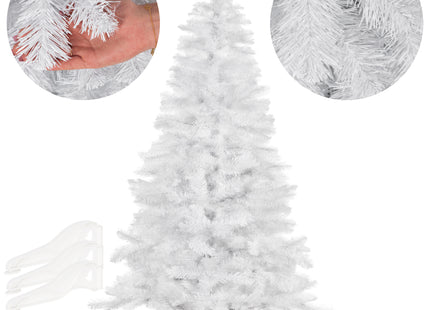 Kunstkerstboom | Besneeuwd Witte Spar | 220 cm | Zonder Verlichting