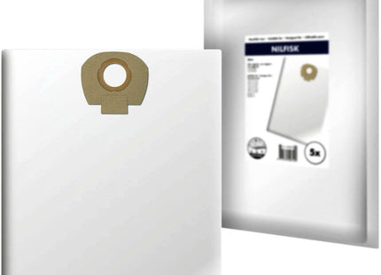 SQOON® Stofzuigerzakken Geschikt voor Nilfisk Alto / WAP / KEW AERO 20/25 & Makita VC2010 / VC2512 / VC3011 - 5 Stuks