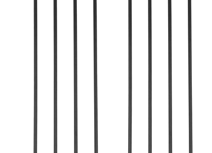 Traphekje | 75 - 138 cm | Traphek | Veiligheidshekje | Metaal | Hout | Zwart/Bruin
