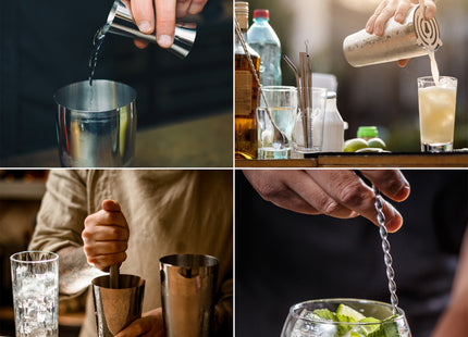 Cocktail Set | 14-Delige Cocktail Shaker Set | Bartenderset  | RVS | Zilverkleurig | 750 ML