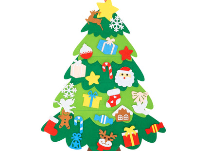 Decoratieve Kerstboom  | Kerstdecoratie | Vilt | 93 Cm | Veelkleurig